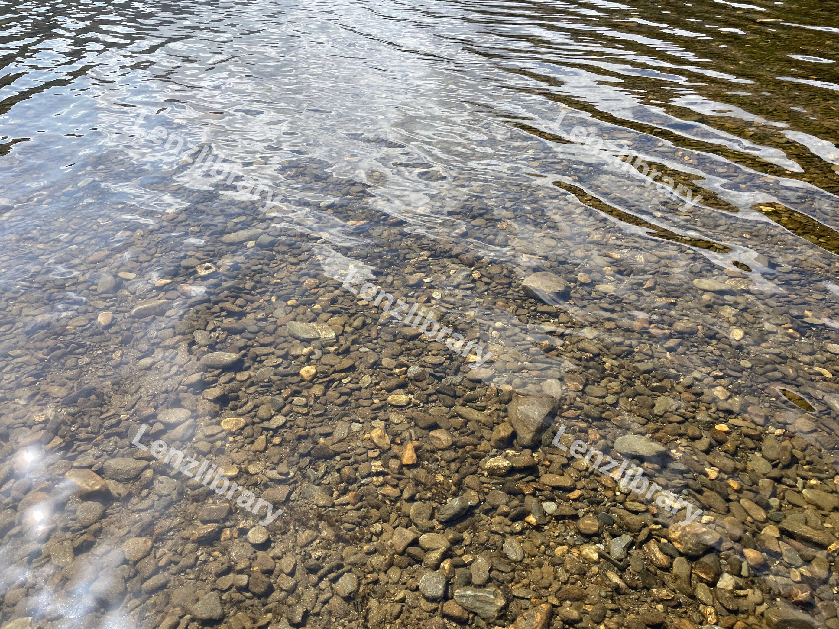 Pebbles Under Water